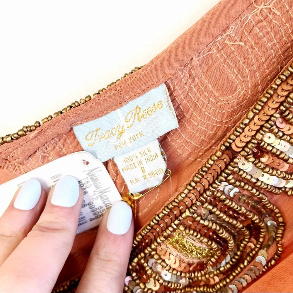 Tracy Reese Beaded Silk Tank Blouse NWT - Picture 9 of 14